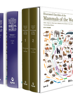 Illustrated Checklist of the Birds of the World & Illustrated Checklist of the Mammals of the World (SET of four books) | Lynx Nature Books